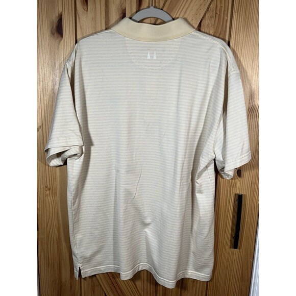 Arnold Palmer Laurel Valley Golf Country Club Men’s Yellow Striped Polo LG - Picture 5 of 8
